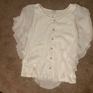 Naïf brand size large, sheer white over a white camisole never worn